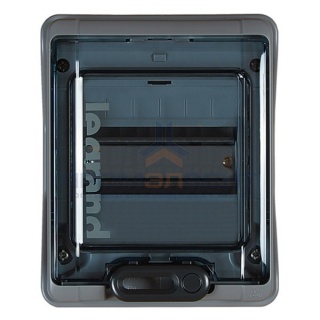 Бокс Legrand Plexo IP65 накладной на 6 модулей с шинами N+PE с прозрачной дверью