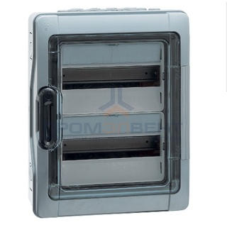 Бокс Legrand Plexo IP65 накладной на 24 (2х12) модуля с шинами N+PE с прозрачной дверью