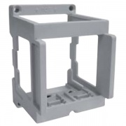 Суппорт под розетку BRAVA на DIN рейку, цвет серый RAL 7035