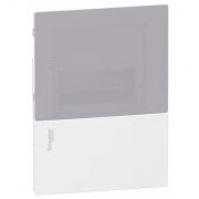 Бокс встраиваемый Schneider Electric Mini Pragma 6 модулей с дымчатой дверью с клемниками N+PE