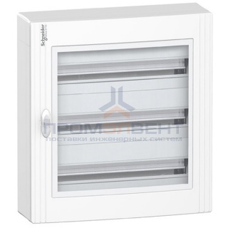 Щит навесной Schneider Electric Pragma (3х24) 72 модуля с прозрачной дверью с клемниками N+PE