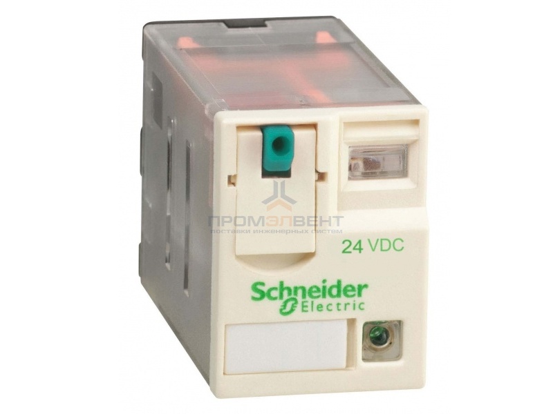 Миниатюрное реле Schneider Electric Zelio Relay  RXM 4 контакта, светодиод 24В DC 6A