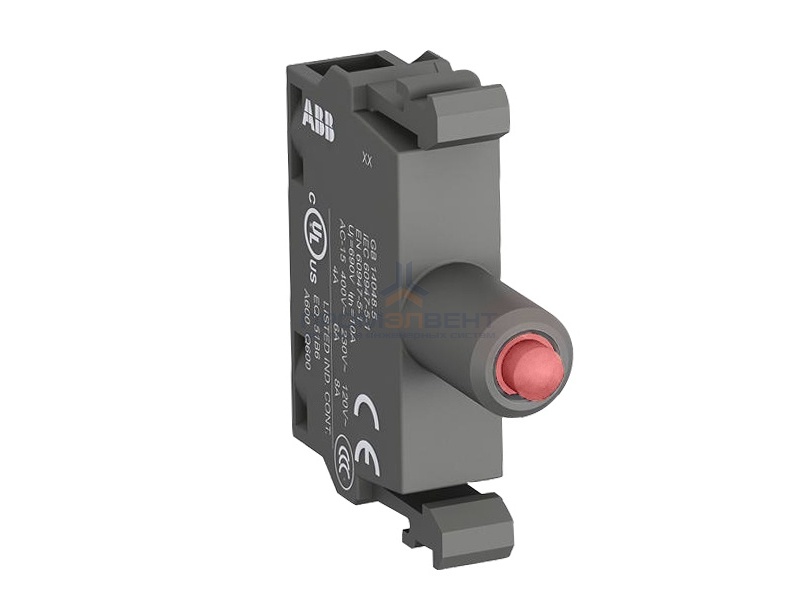Патрон ABB MLBL-07R со встроенным светодиодом красный 230В AC